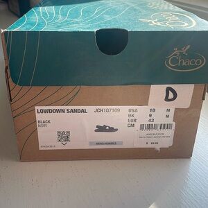 Chaco Lowdown Sandal Men’s size 10 Black